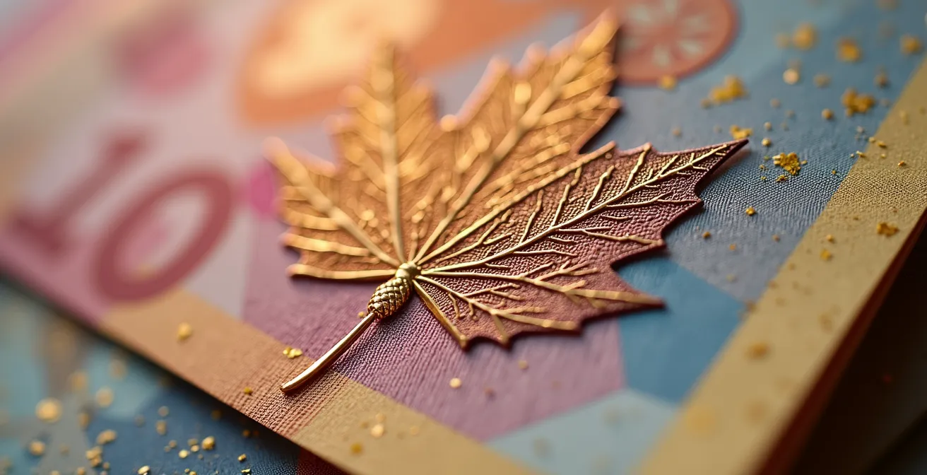 Arrangement artistique représentant les opportunités de financement pour études au Canada