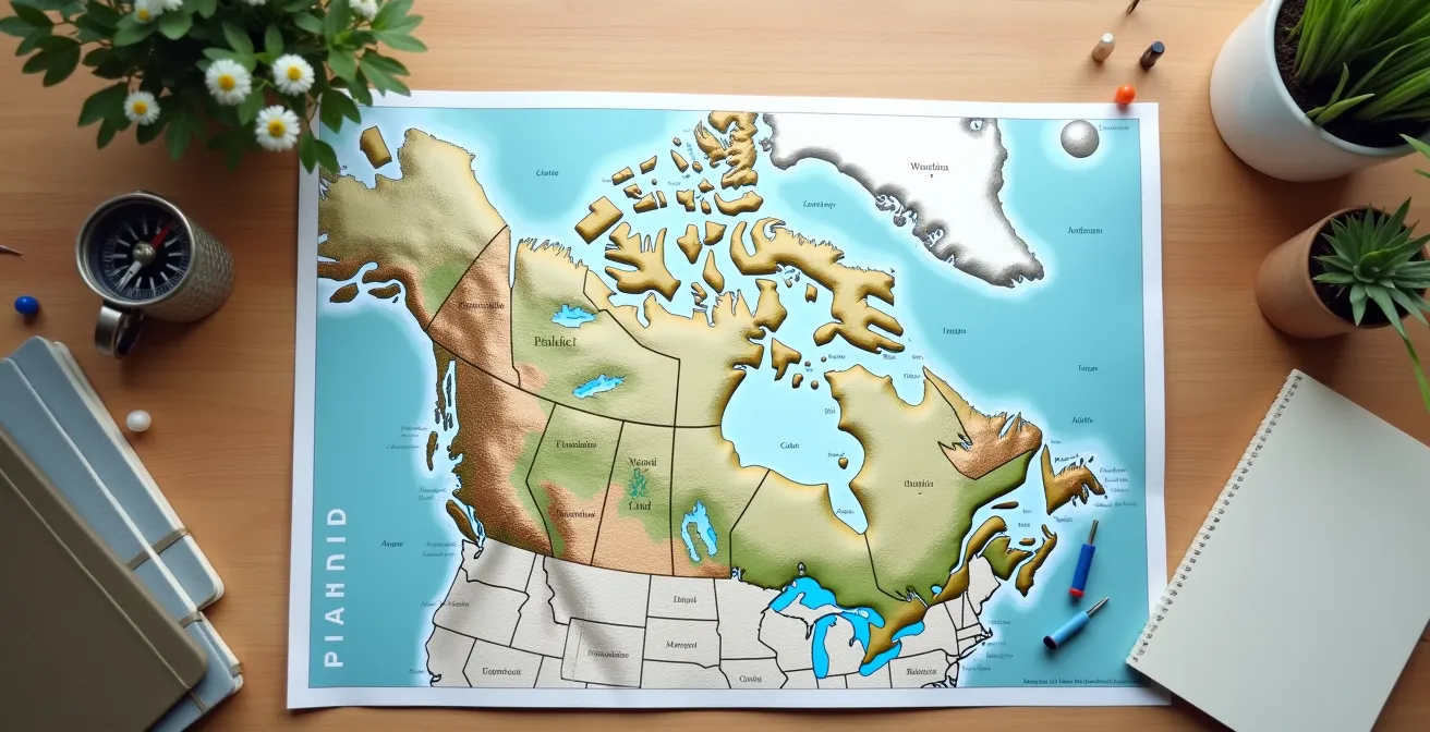 Carte du Canada montrant les variations de risque d'hépatite A par région