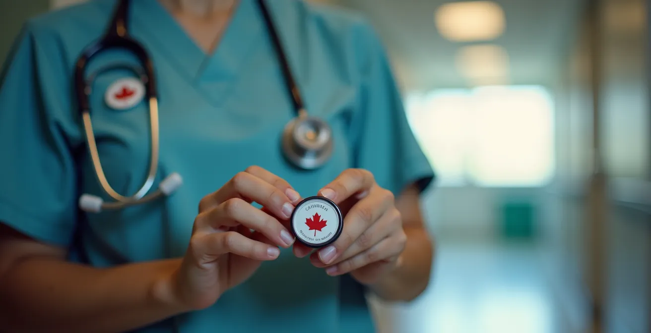 Parcours visuel des étapes pour les métiers réglementés avec symboles professionnels